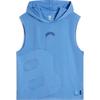 Li Ning Basketball Series Lettered Hooded Comfortable Breathable Sports Vest Men Vests Interstellar-Blue AVSU437-2