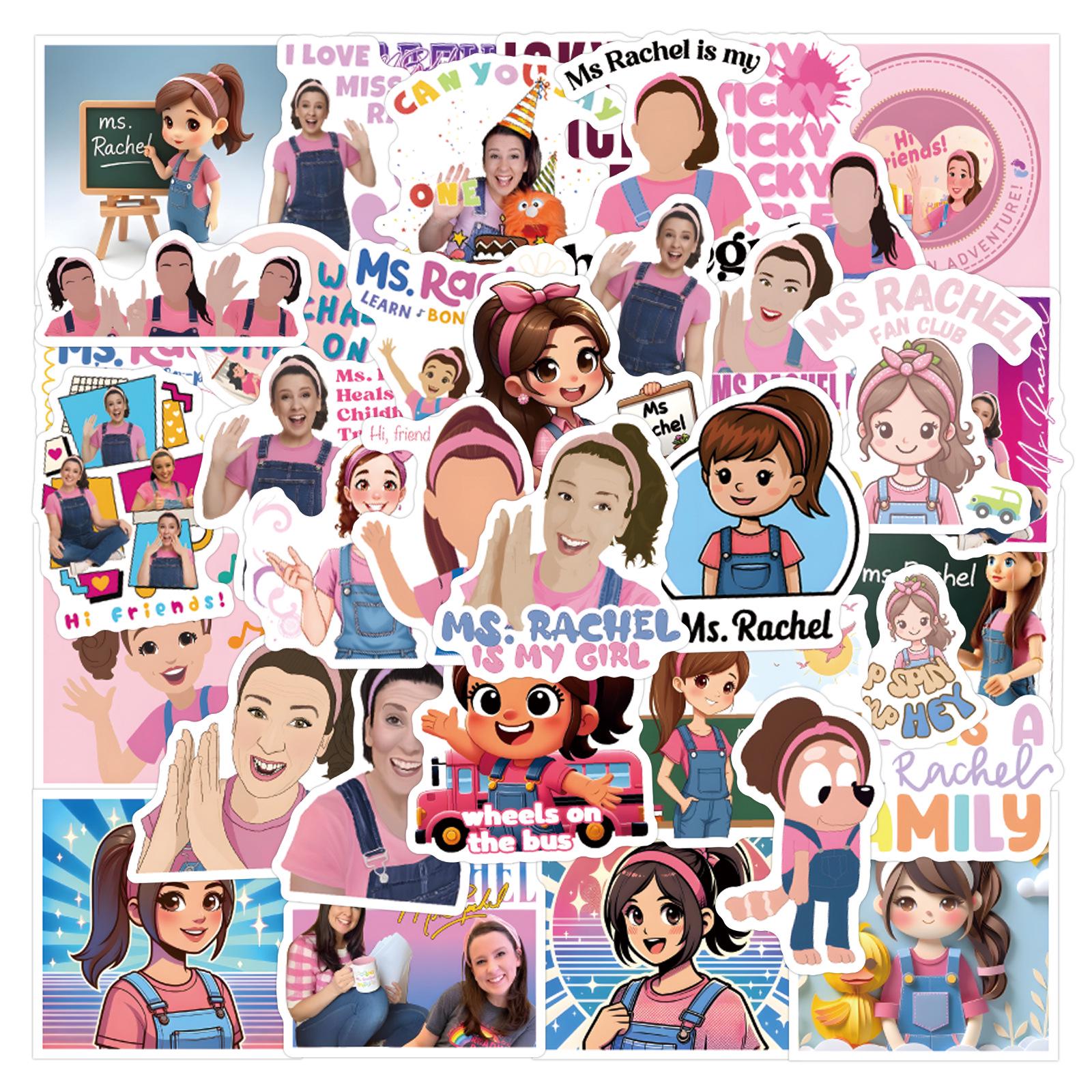 

50 Preschool Education Doodle Stickers for Kids - Waterproof Cartoon Decorations for Phone Cases & Water Bottles