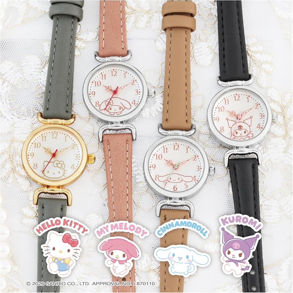 Sanrio Characters Antique Style Case Watch Adult Cute CR3C0009 Women's Fashion Timepiece