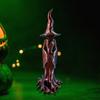Mysterious Witch Figurine for Garden Porch Themed Display Dark Fantasy Ornament Lightweight Holiday Yard Decoration