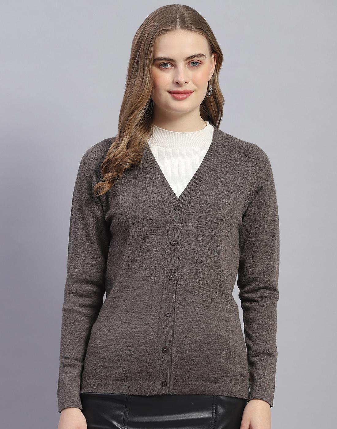 

Monte Carlo Mouse Grey Mix Solid V Neck Cardigan XL серый