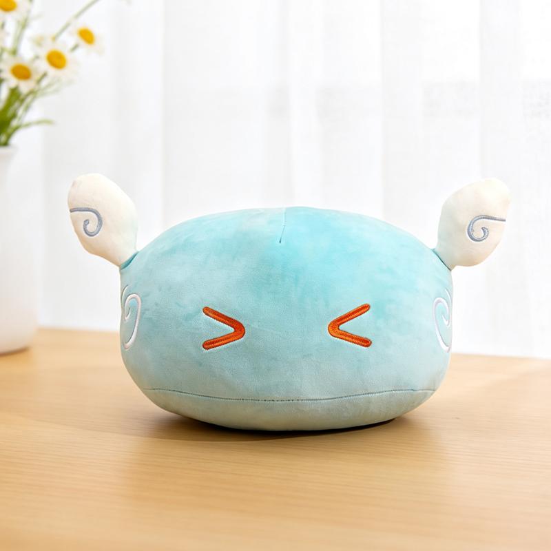 Neues Genshin Impact Schleim Plüschkissen Weicher Gefüllter Elementar Schleim Puppe Niedliches Anime Kissen Spielzeug Geburtstagsgeschenk Heimdekoration 25cm