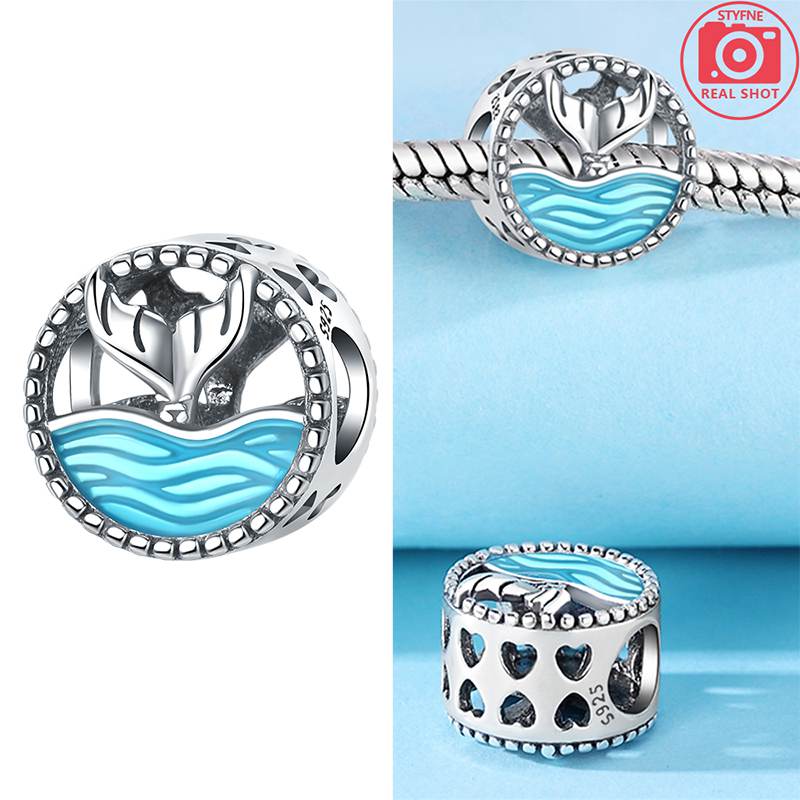 Copper Original Sea Shell Starfish Mermaid Charm Beads Fit Bracelet Charms Bead Jewelry Women Fine Jewelry Gift