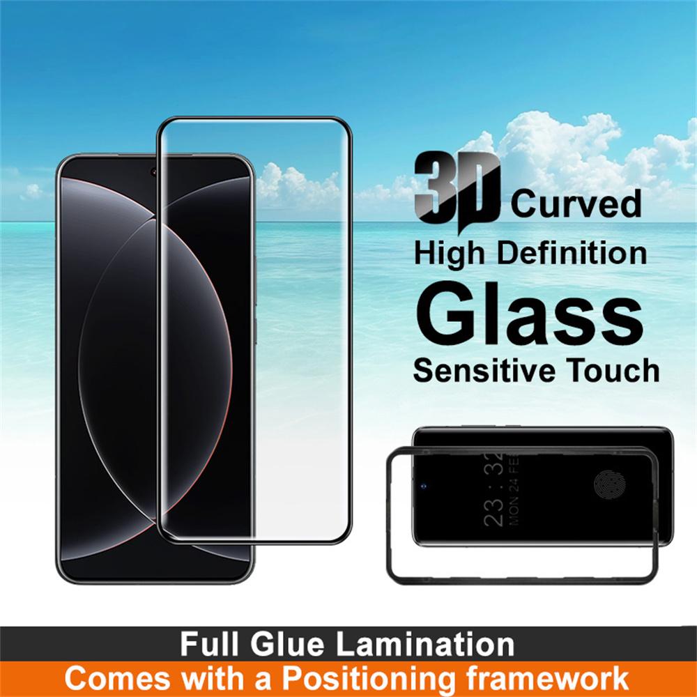 IMAK For Xiaomi 15 Ultra Screen Protector Full Glue 3D Curved Tempered Glass Film with Positioning Frame