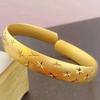 Vietnam Gold-Plated Brass Bangle with Dragon and Phoenix Design