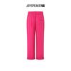 JOY SPEAKER Women's High-Waisted Silk Straight-Leg Pants