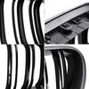 Carbon Fiber Pattern & Glossy Black ABS Front Grille Set for BMW
