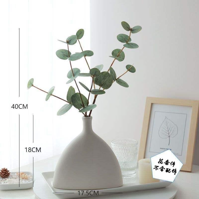 Nordic Style Artificial Eucalyptus Branch - Green Plant Ornament and Flower Decoration.