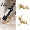 Wine Cabinet Accessory Metal Ant Rack, Freestanding Bottle Holder, Stable Retro Non-slip Holder Art Ornament Red Stand, for Home Kitchen Bar