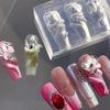 Cartoon Mini Snake Silicone Nail Mold Nail Stamping Stereoscopic Decorations Nails Diy Design Manicure Tools