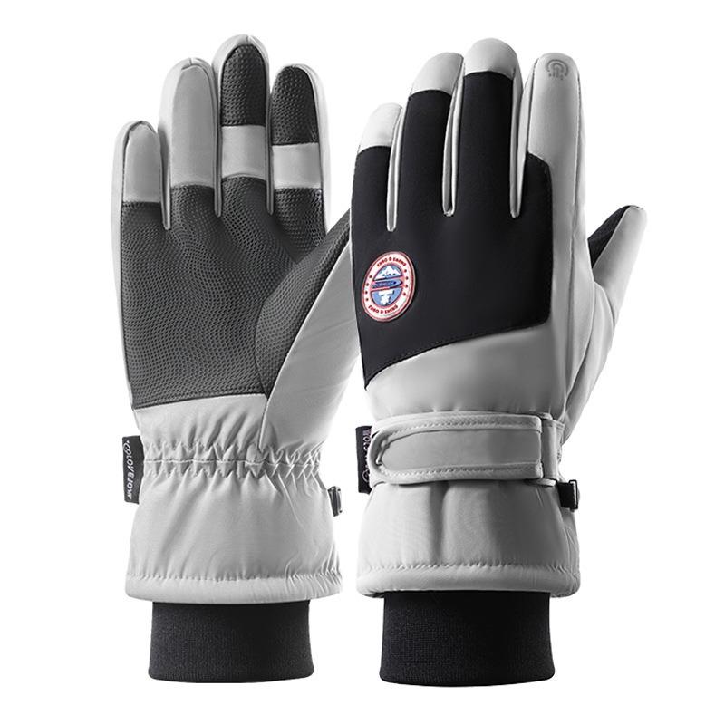 Winter Skiing Gloves for Men and Women Water Resistant  Windproof Warm  Thickened  Anti Slip Touch Screen  Cycling and Driving Gloves