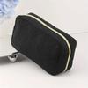 Women Cosmetic Bag Corduroy Solid Color Makeup Pouch Travel Portable Wash Toiletry Storage Bag Organizer Purse