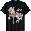 Carousel Horse Vintage Illustration Quilting Style Shirt