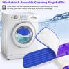 Reusable Mop Pads Compatible with Swiffer PowerMop,Washable Reusable Floor Mopping Refills