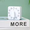 60 Minutes Mechanical Kitchen Timer Square Countdown Alarm Reminder for Cooking Baking Food Preparation Timing Tool