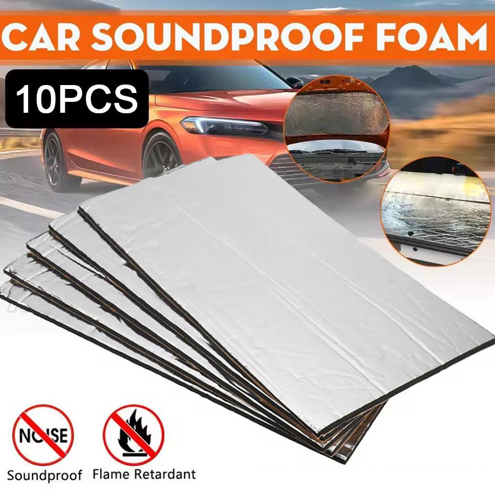 10pcs Car Insulation Cotton Automobile Heat Insulation Foam Deadening Hood Closed Universal Accessories Car Cotton Mat Cell O2F9