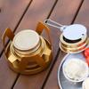 1PC Portable Mini Alcohol Stove Outdoor Camping Stove  Adjustable Flame Picnic Barbecue Fishing with Aluminum Alloy Structure