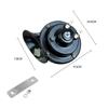 ABS 12V 48V 60V Motorcycle Waterproof Snail Horn Super Sound Monophonic Motorcycle Accessories Electric Moped Horn