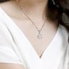 KOFSAC Fashion  Sterling  Necklaces For Women Simple Cute Lucky Clover Pendant Jewelry Lady Birthday Accessories Gifts