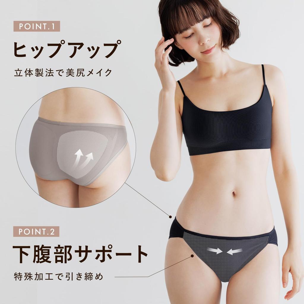 Bambi Water Matching Size Shapewear Women's Panties, Pants, Underwear, Set, Black, Small, Low-Profile, Butt-Lifting, Cache-Coeur