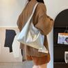 Large Capacity Stylish Solid Color Tote Bag For Autumn Fashionable Daily Use
