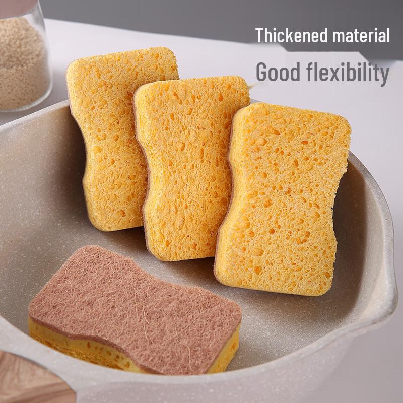 Hangwei Kitchen Sisal Wood Pulp Sponge Scrubber