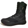 Summer Ultra-Light Breathable High-Top Desert Canvas Combat Boots - Lightweight Military-Style Outdoor Shoes with Zipper