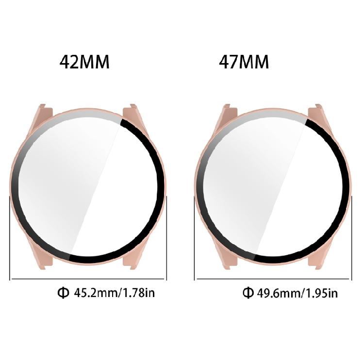 Easy Installs Full Body Protective Cover Smartwatch PC & Tempered Glass Sensitive Touch Guard for Watch Forerunner570