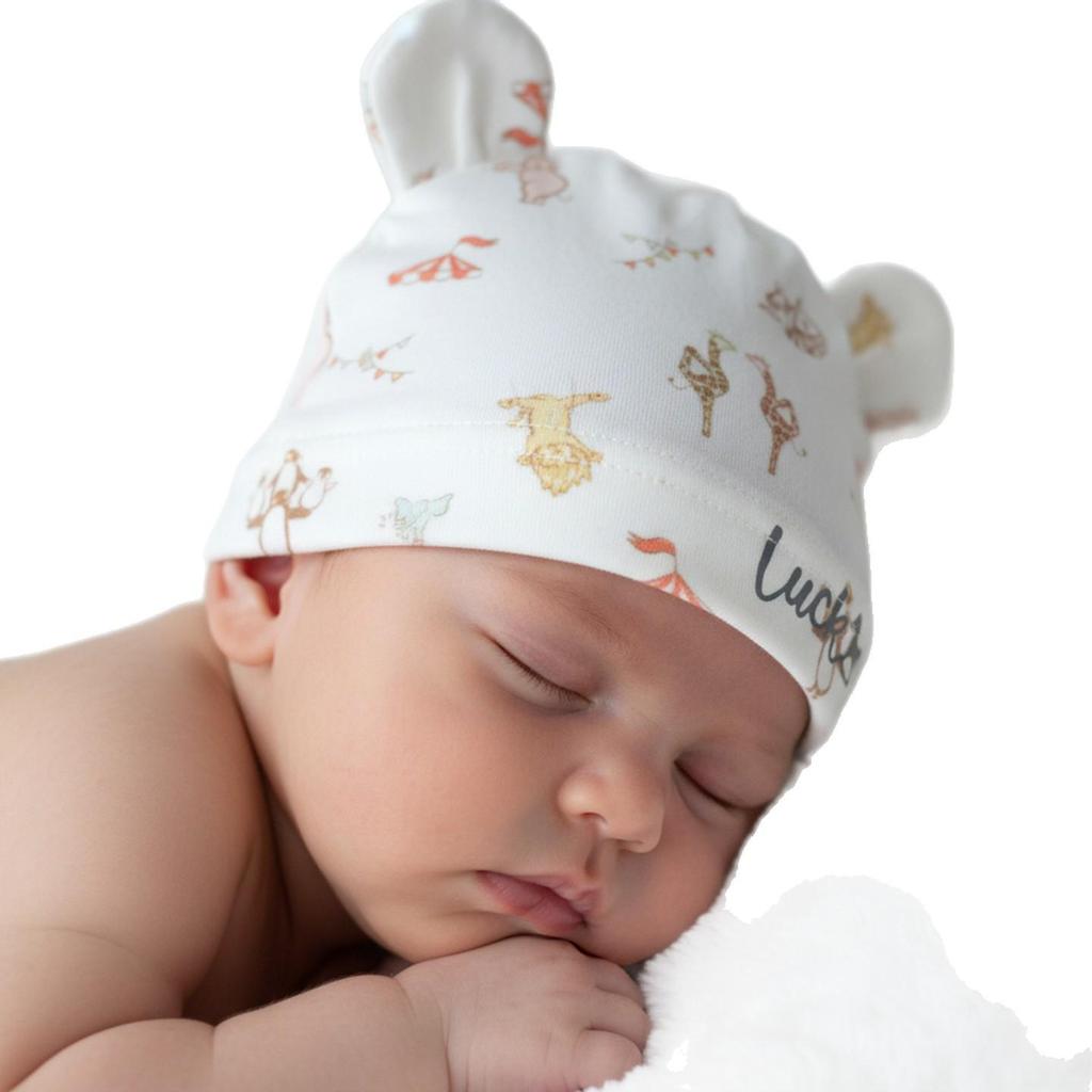 He'er Te Baby Summer Boneless Printed Hat - Newborn Postpartum Head Protection