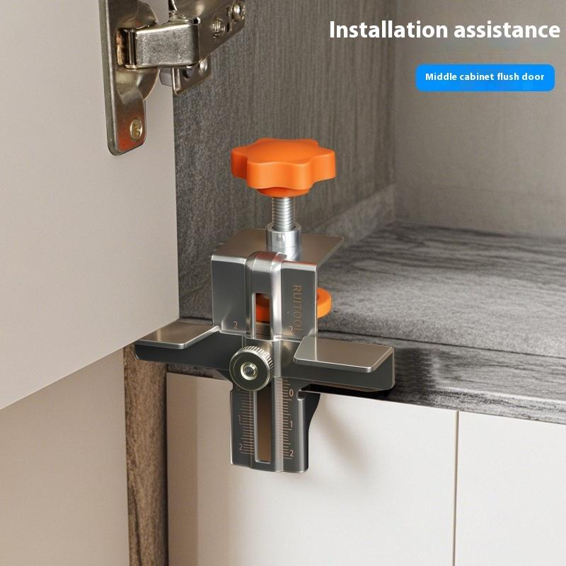Cabinet Door Mounting Jig Cabinets Frame Clamp Household Hidden Door Stainless Steel Mounting Support Woodworking Tool