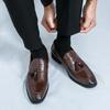 Fashion British Casual Business Flats All-match Men's Walking Shoes Fashionable Men Loafers High Quality Tassel Dress Shoes Plus Size 46