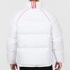 Adidas Contrast Stripe Stand Collar Down Jacket Men Outerwear White H20751