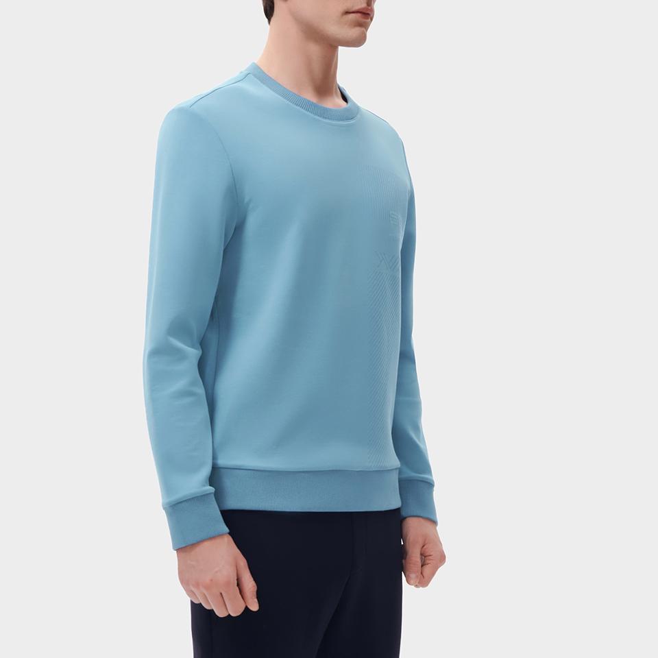 New FILA Sweatshirts Men's Heaven Blue F11M311210F-BU