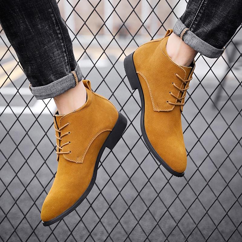 Luxusmarke Herren Stiefeletten zum Schnüren Herren Low Top Sneaker Männlich Bequeme Motorradstiefel Allround Herren Fahrschuhe