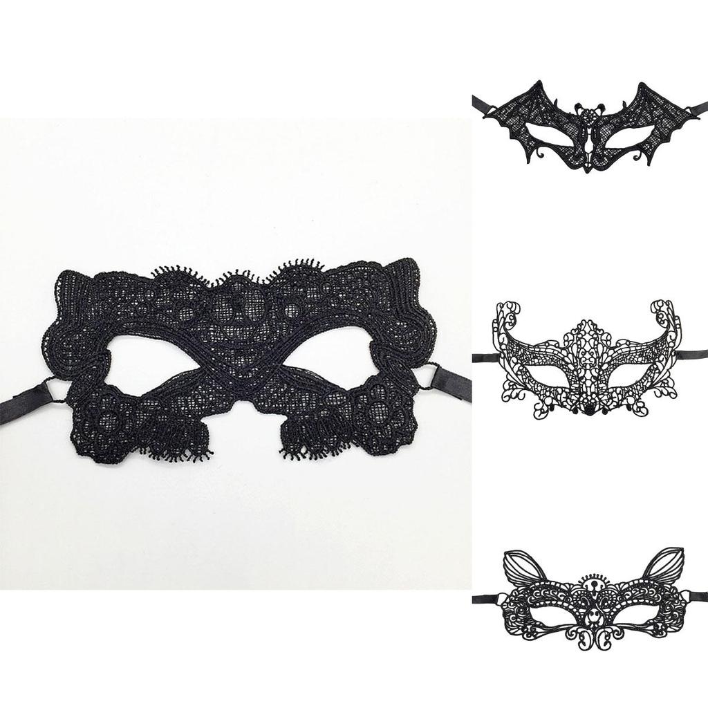 Tajemnicza Koronkowa Maska na Oczy Anioła Seksowny Kostium Cosplay na Imprezę Świąteczną