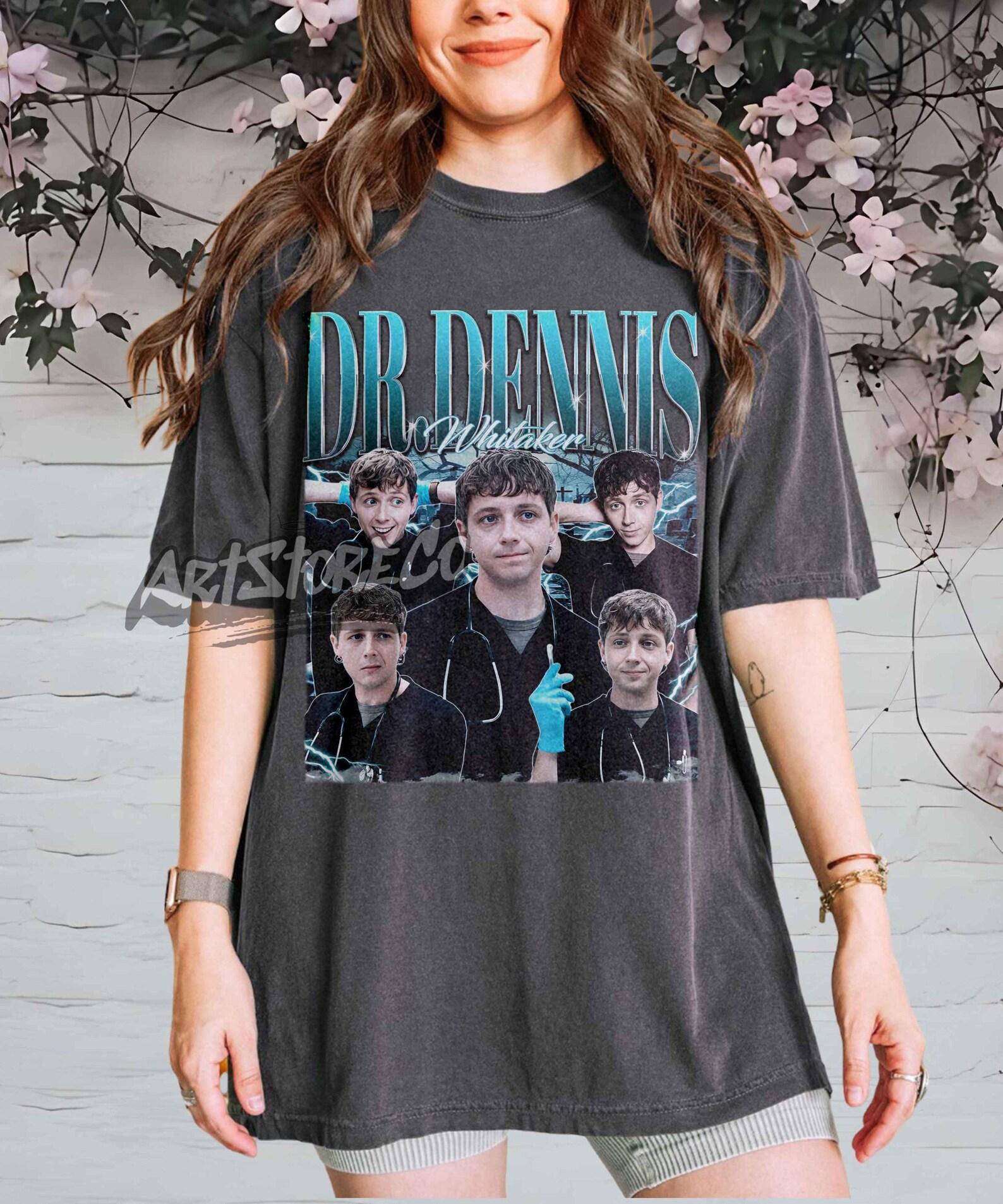 Dr. Dennis Whitaker Retro Portrait T-Shirt, Vintage Graphic Tee XL