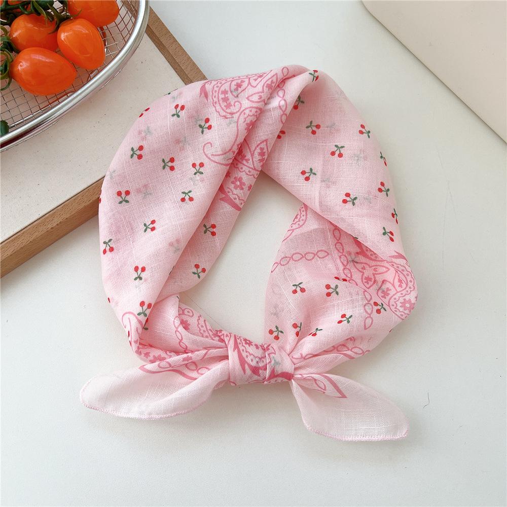 

55см Принт Шарф для волос Кольцо для шеи Банданы Тюрбан Повязка Головной убор Аксессуары для волос