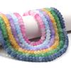 About 75pcs Abacus Glass Beads 5X8mm Colorful Cracked Beads Round Loose Spacer Beads For DIY Jewelry Making Bracelet Necklace