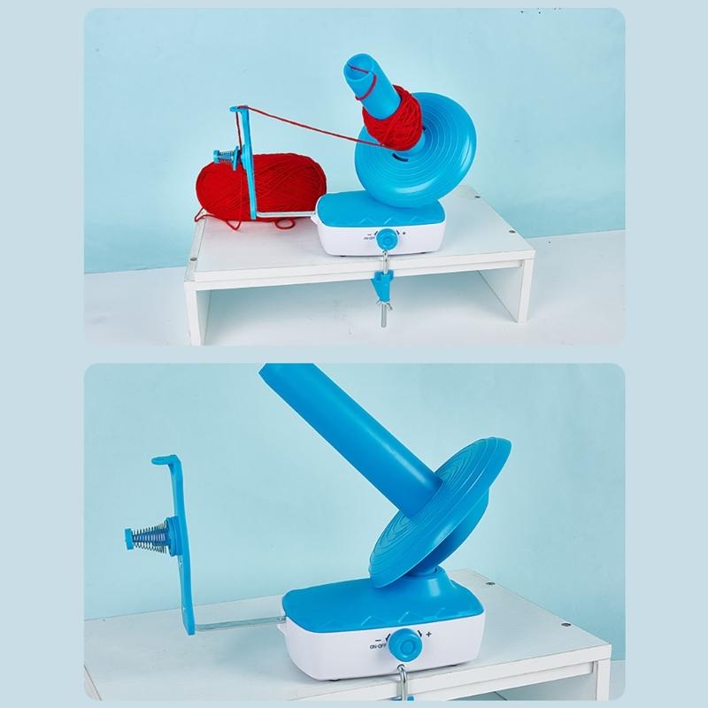 Elektrischer Garnwickler, automatischer Garnspinner, Garnknäuelwickler, Strickzubehör, einfach zu bedienen für Strickbegeisterte