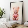 Teddy Bear With A Heart Full Of Love Teddy Bear With A Heart Full Of Love, 70X100 Cm, Dark Brown Wooden Frame, 230 Gsm Matte Paper