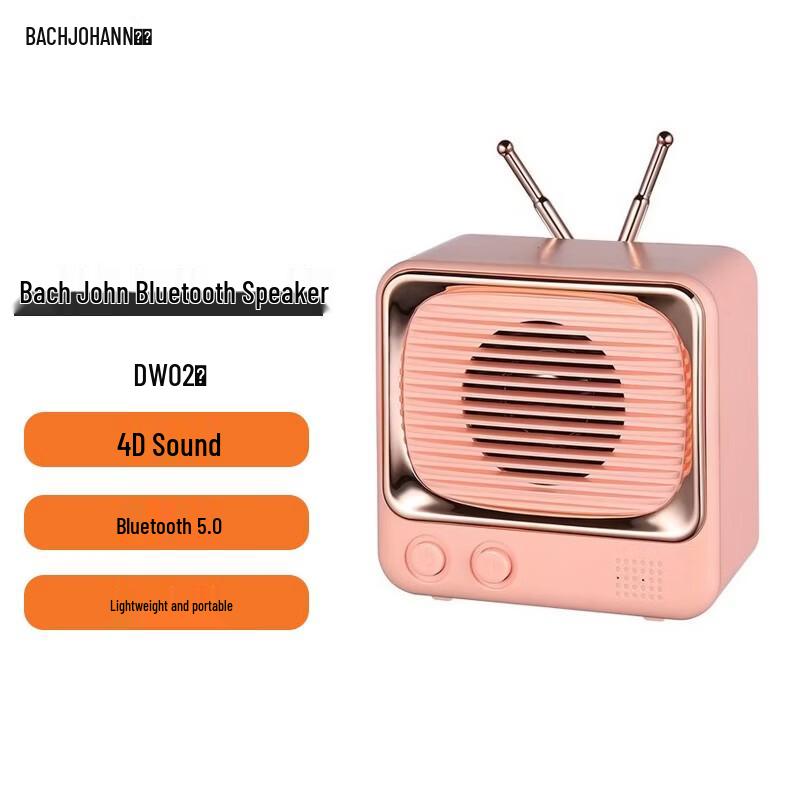 

Bach Johann DW02 Retro TV Mini Bluetooth Speaker