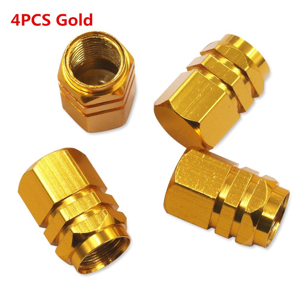 4/8PCS Car Tire Stem Valve Caps Aluminum Alloy Car Wheel Tire Valve Rim Stem Covers Airdust Waterproof For Automobiles Motorcycl