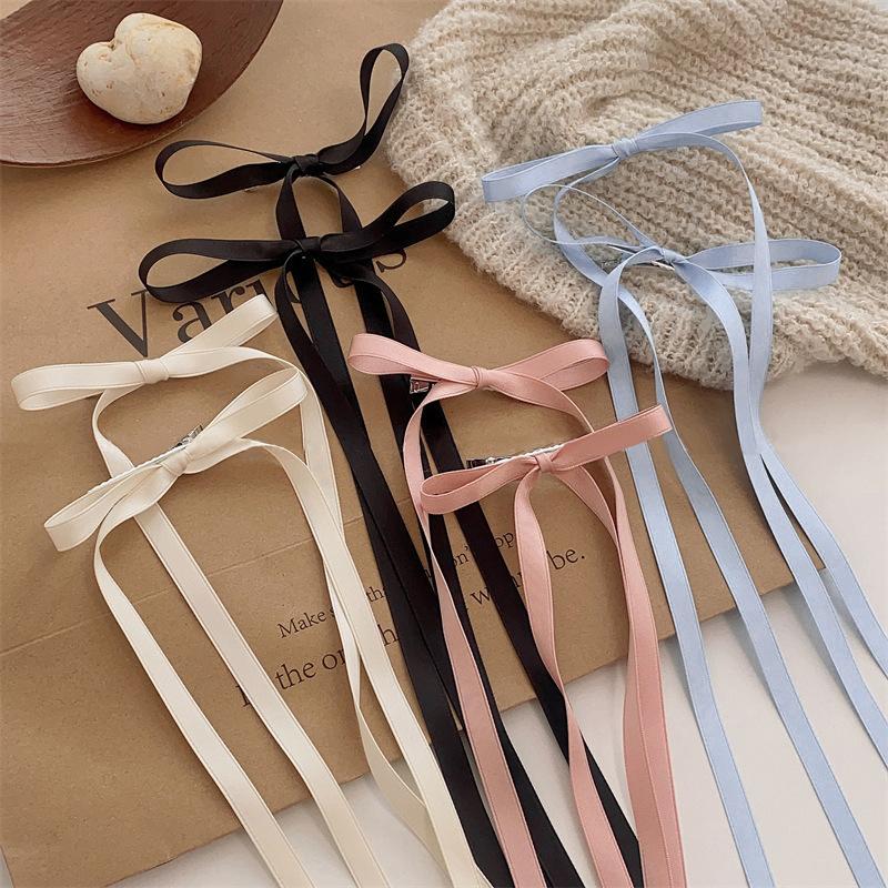2Pcs Vintage Large Velvet Bow Hair Clip Trend Ribbon Barrettes For Girl Hair