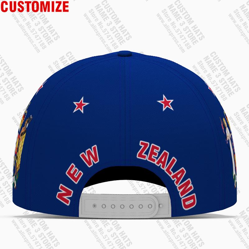 New Zealand Custom Made Name Number Team Logo Hat Nzl Country Travel Maori Nation Aotearoa Flag Print Po Baseball Cap