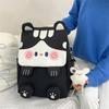 Cartoon Cat Pattern Color Contrast Large Capacity Multi-Function Backpack