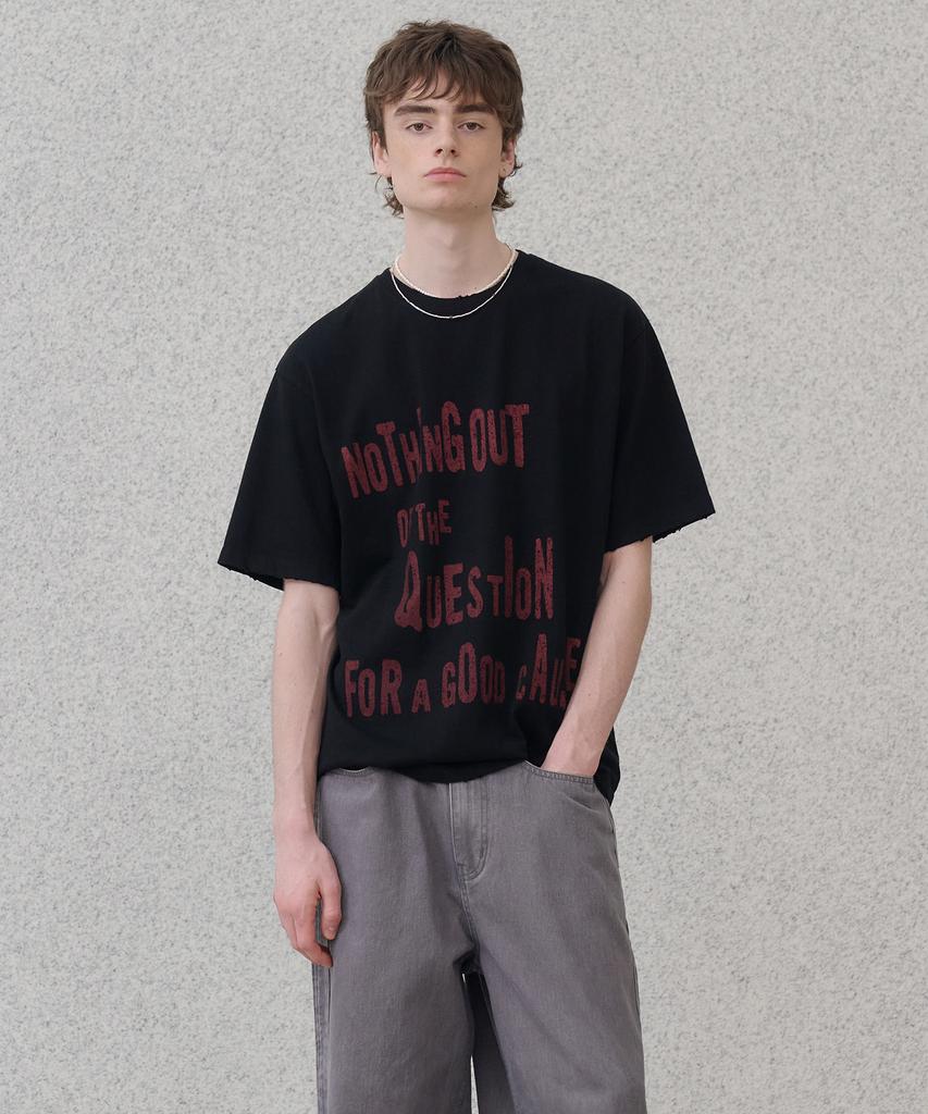 KNOUUN Question Vtg T-Shirts (Black)