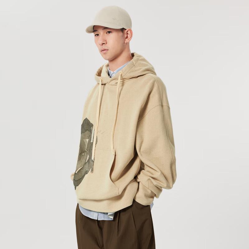 CROQUIS Pull à capuche pour homme avec imprimé graphique