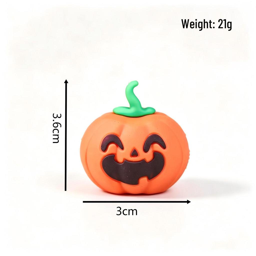 Halloween Miniature Decor: Pumpkin, Ghost & Spider Set