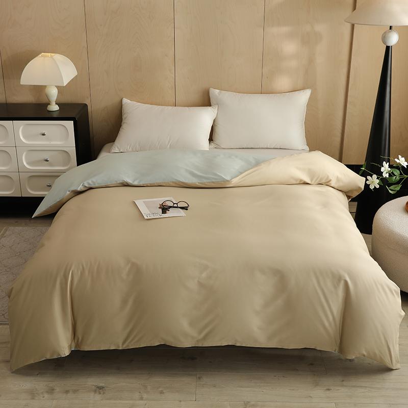 2025 new twill pure cotton quilt cover cotton solid color quilt cover single student dormitory skin-friendly single quilt cover