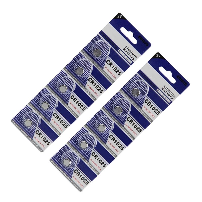 Hochwertige CR1025-Metallzellenbatterie, CR1025-3-V-Lithiumbatterie für verschiedene Geräte, praktische Installation, Knopfzellen